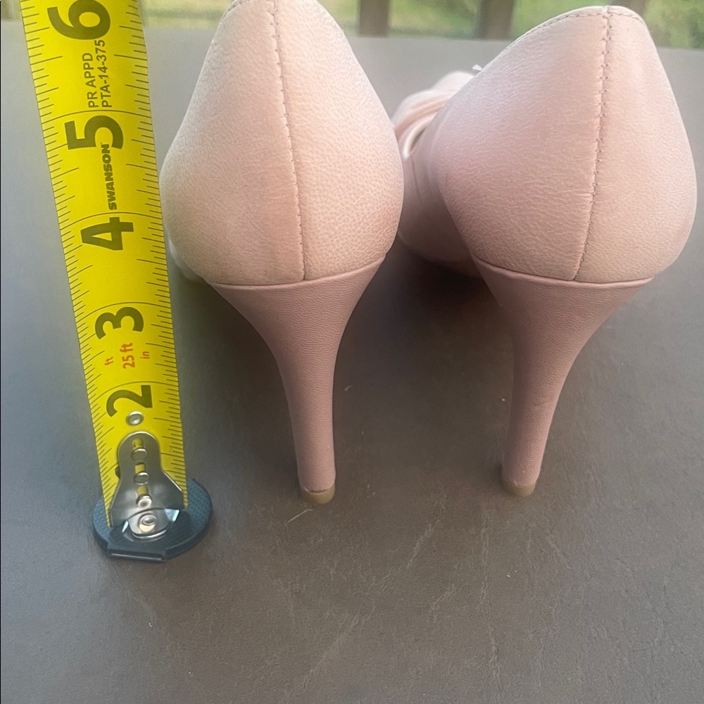 Franco Sarto Women’s Pink Bow Pointed Toe Heels – 3.5” Stiletto Pumps, size 8 - Picture 3 of 7